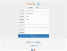 Tablet Screenshot of bilocale.it